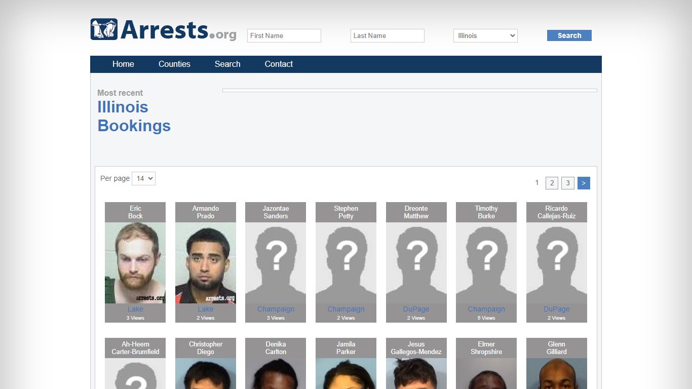 Illinois Arrests and Inmate Search